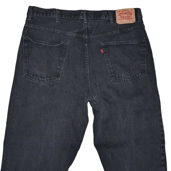 Levis 550 Vintage Denim Jeans Men's Tag Size 40x32 Actual 38x32 Faded Black - Picture 5 of 11